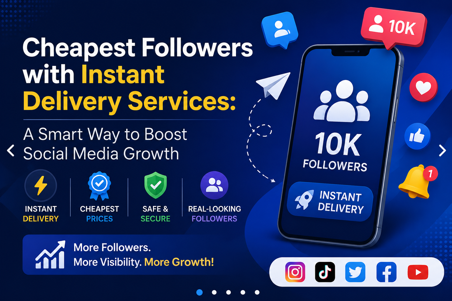 Cheapest Followers with Instant Delivery Services: A Smart Way to Boost Social Media Growth